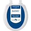 imageMayfair Alesio II Slow Close Toilet Seat Easy Clean Hinges and Adjustable Perfect Fit Wood Seat Made in USA Elongated WhiteWhite