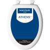imageMayfair Athens Toilet Seat Easy Clean Hinges and Durable Wood Seat Elongated WhiteElongated