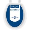 imageMayfair Cameron White Toilet Seat Non Slip Heavy Duty Wood Easy Clean RoundWhite