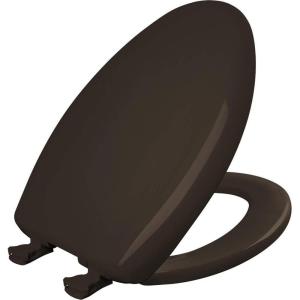imageBemis Classic Colors Slow Close Toilet Seat Easy Clean Hinges and Durable Plastic Seat Made in USA Elongated BlackEspresso Brown