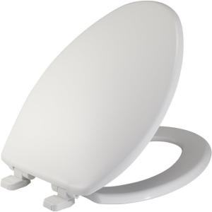imageMAYFAIR 184SLOWJ 000 Just Lift Toilet Seat Lifts up for Easy Cleaning ELONGATED Long Lasting Solid Plastic White