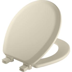 imageMayfair Cameron White Toilet Seat Non Slip Heavy Duty Wood Easy Clean RoundBiscuit