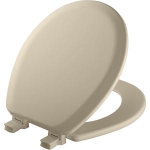 imageMayfair Cameron White Toilet Seat Non Slip Heavy Duty Wood Easy Clean RoundBone