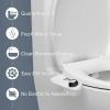 imageBemis 500EC Toilet Seat with Perfect Fit Fresh Water Spray NonElectric Easy to Install Bidet ROUND White